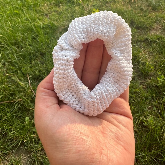Handmade Crochet Scrunchie - Picture 3 of 3